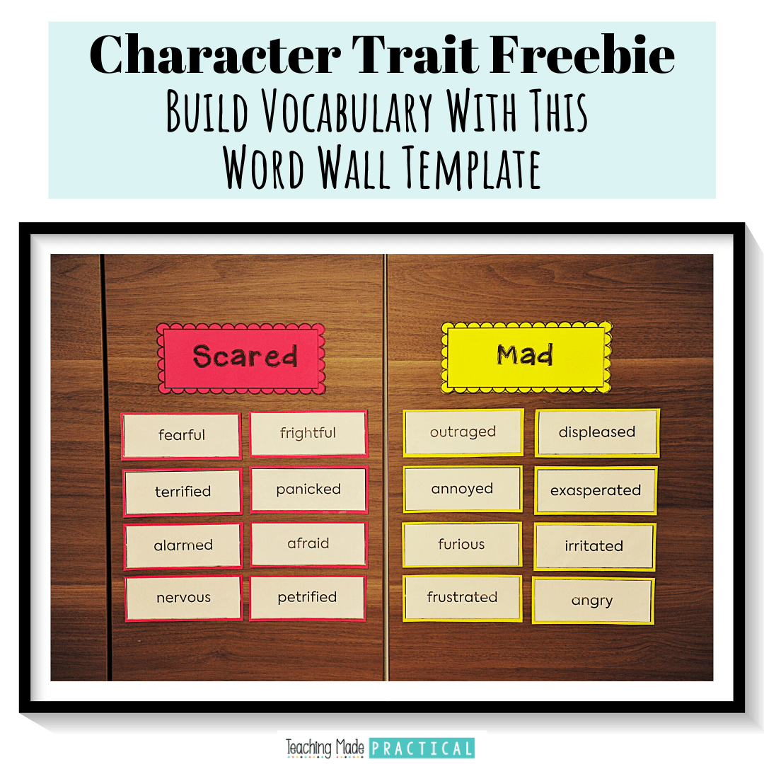 Printable Character Traits List Positive And Negative Traits Teaching Made Practical