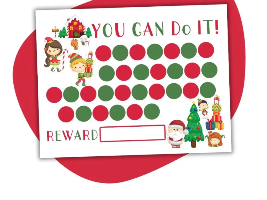Printable Christmas Reward Chart Mama Kenna