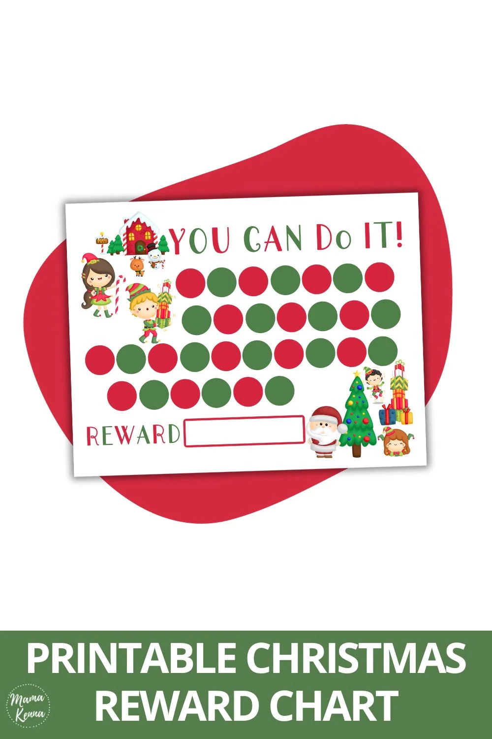 Printable Christmas Reward Chart Mama Kenna