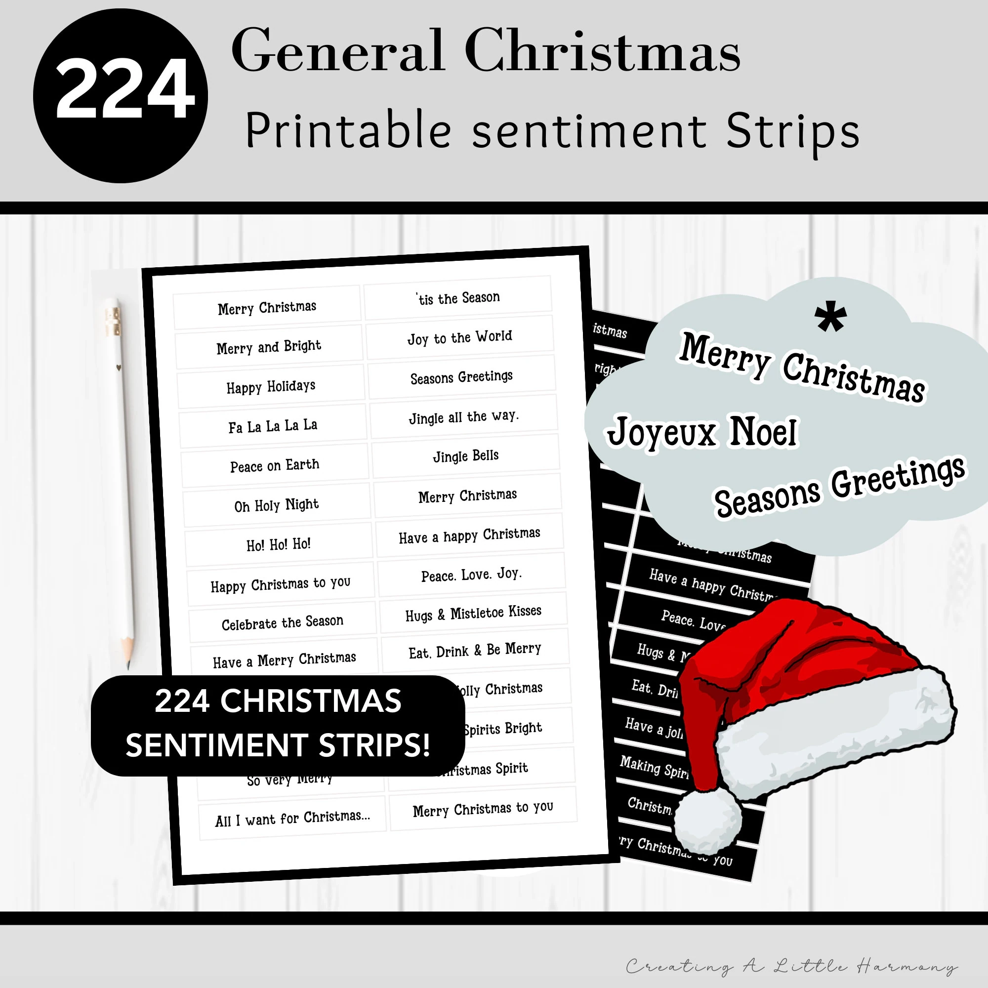 Printable List Of Christmas Sentiment Printable List Of Christmas Sentiment