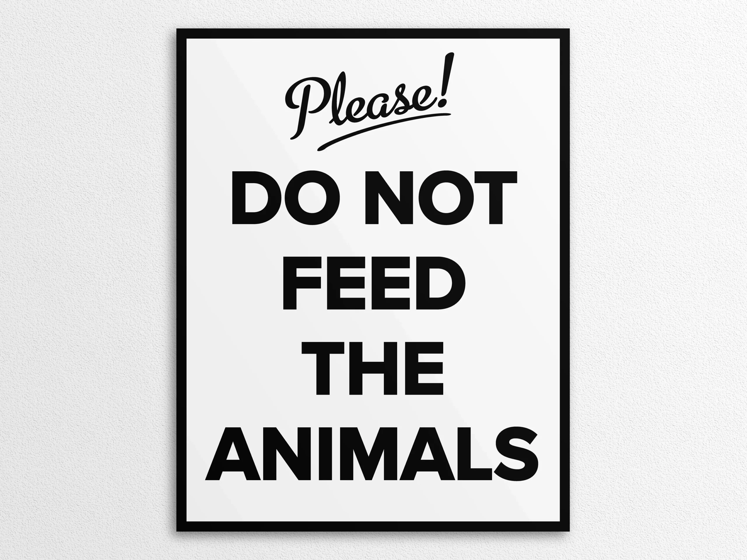 Printable Do Not Feed Animals Sign US Letter And A4 Sizes Instant Download PDF PNG Etsy