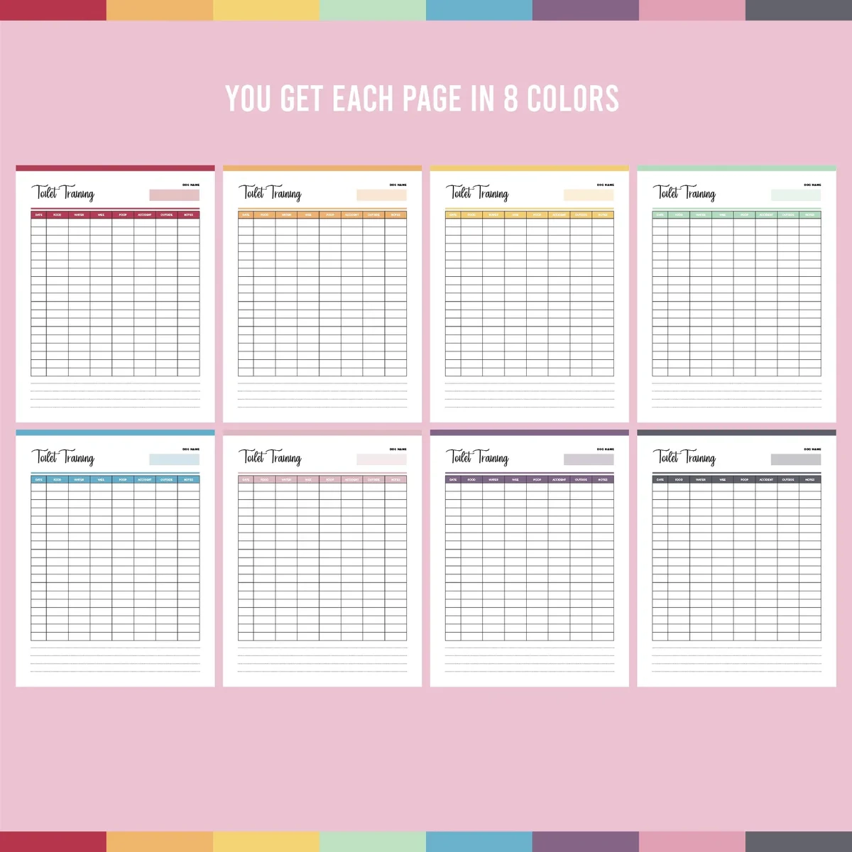 Free Printable Planners For Puppy Business