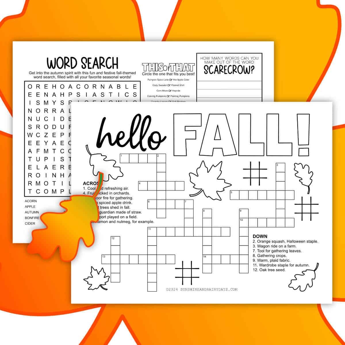 Free Printable Activity Sheets For Adults