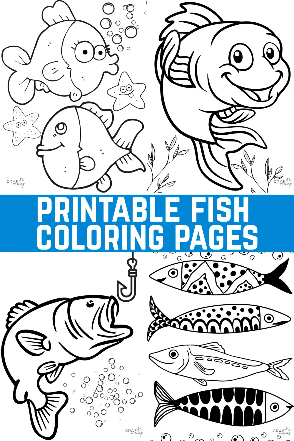 Printable Fish Coloring Sheets