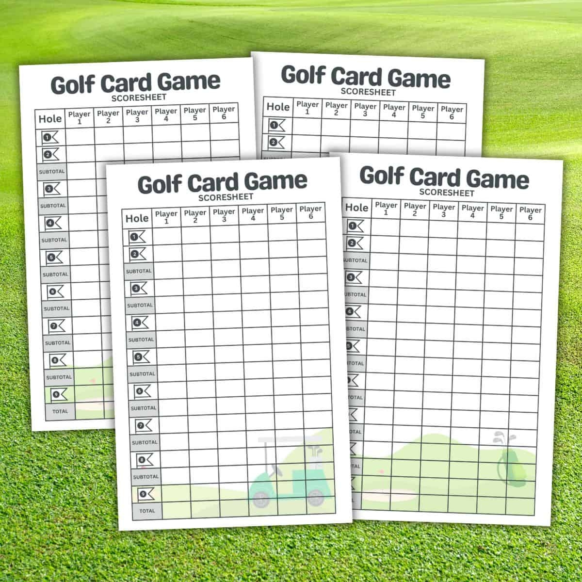 Printable Golf Score Sheets Printable Golf Score Sheets