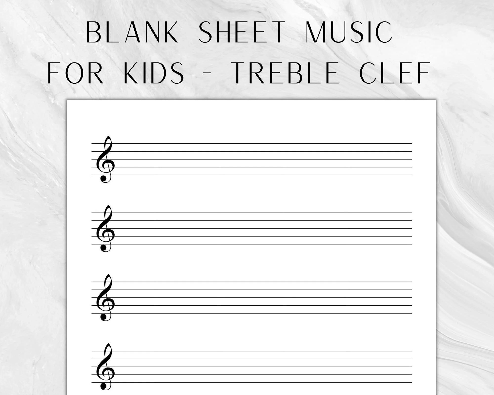 Printable Music Sheet For Kid