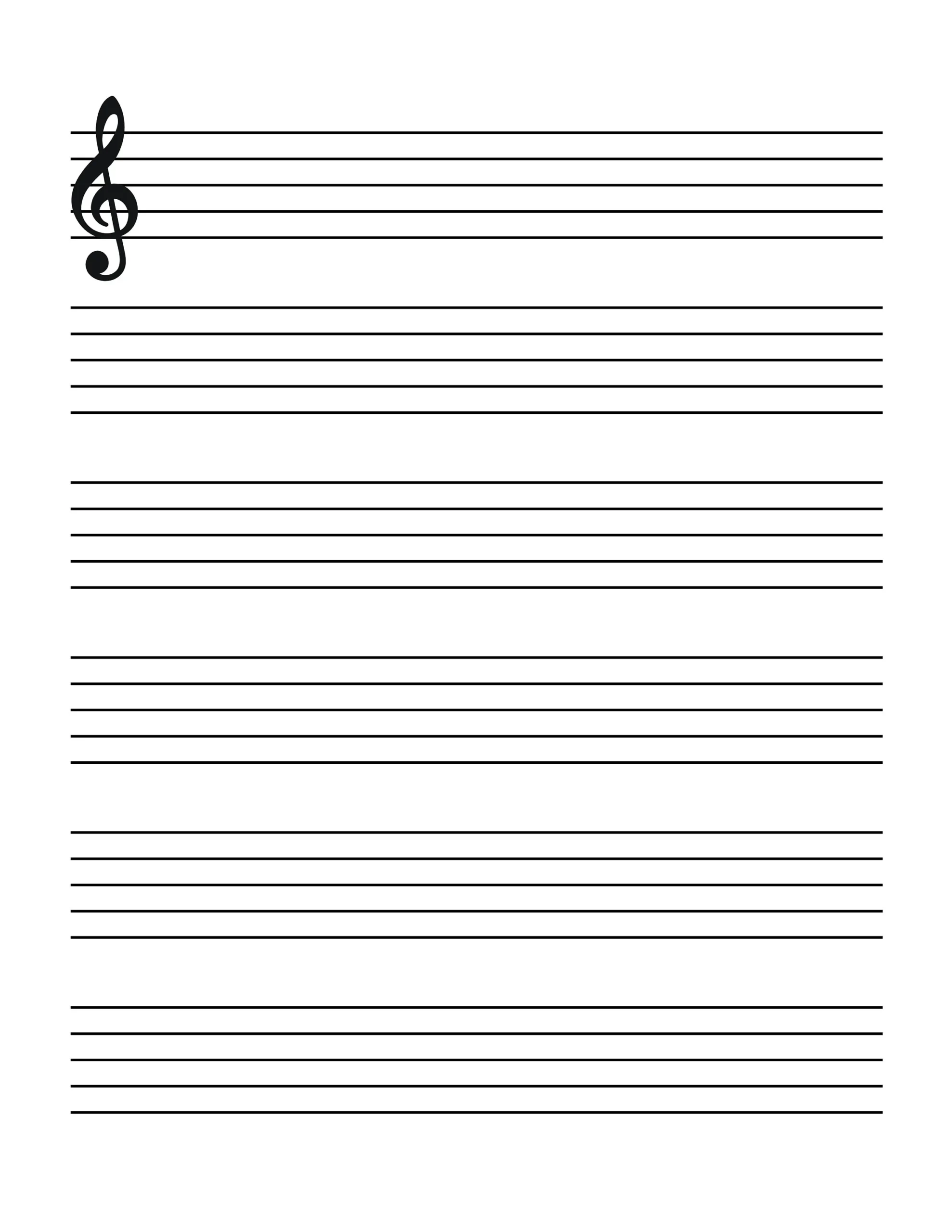 Printable KIDS Sheet Music Blank Sheet Music For Children Etsy