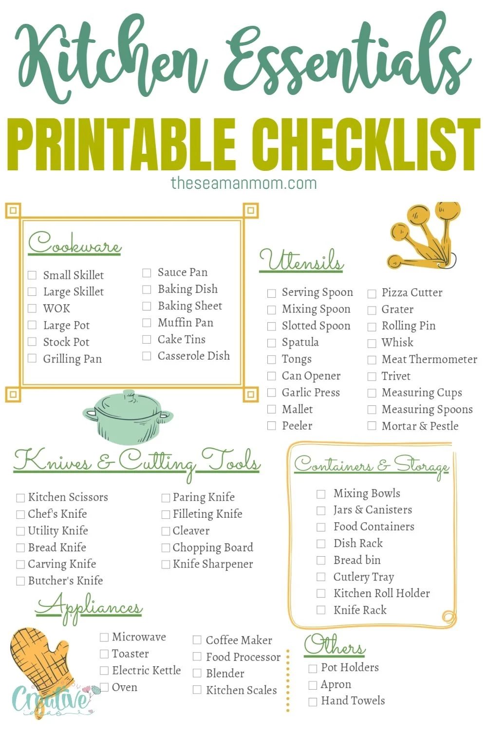 Printable Kitchen Essentials Checklist Easy Peasy Creative Ideas Printable Kitchen Essentials Checklist Easy Peasy Creative Ideas