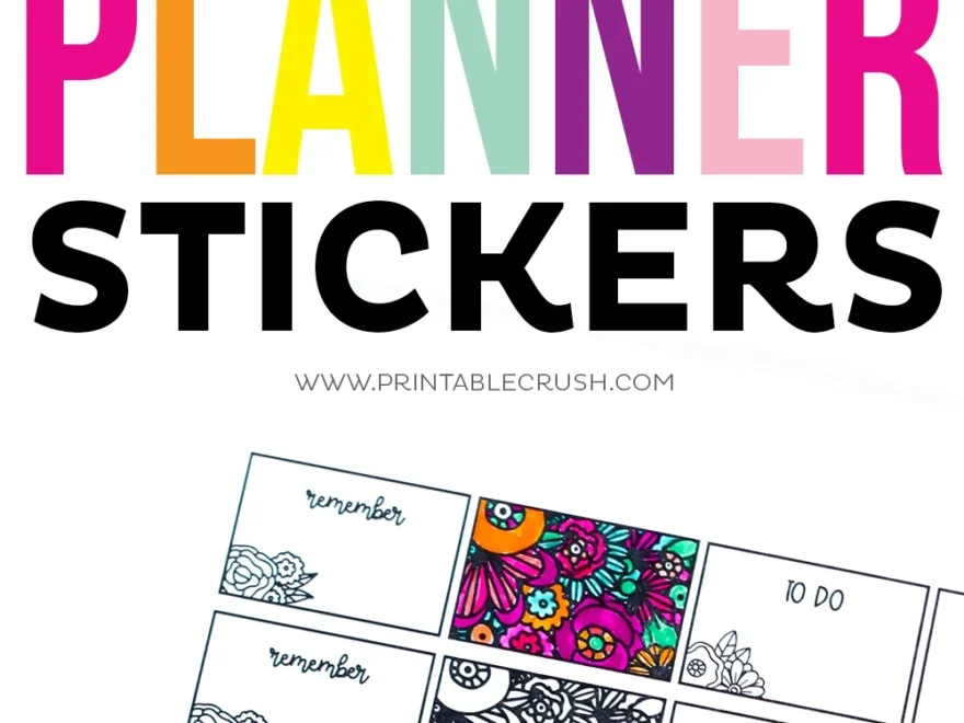 Printable Planner Stickers Using Cricut Print Cut Feature