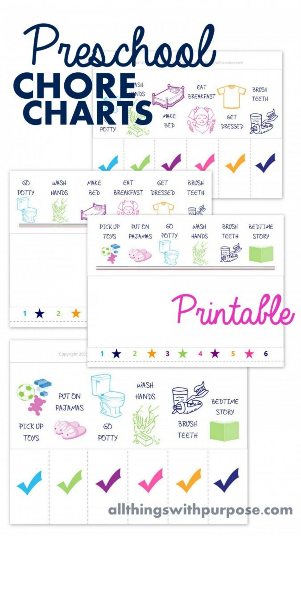 Free Printable Responsibility Charts For Preschoolers Free Printable Responsibility Charts For Preschoolers
