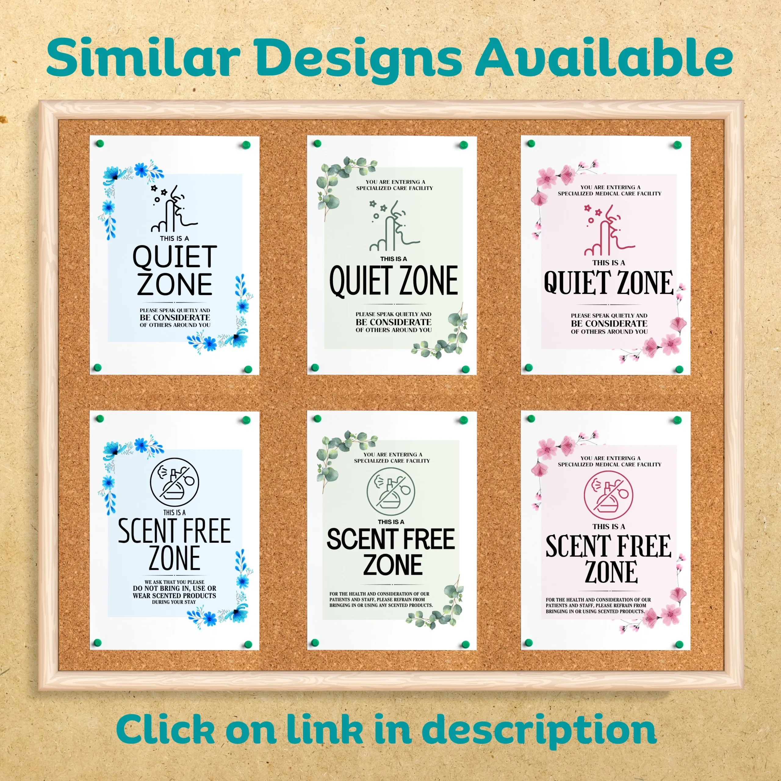 PRINTABLE Scent Free Zone SIGN Fragrance Free Health Care Facility Workplace Perfume Free Sign Office Staff Smell Sensitivity No Cologne Etsy