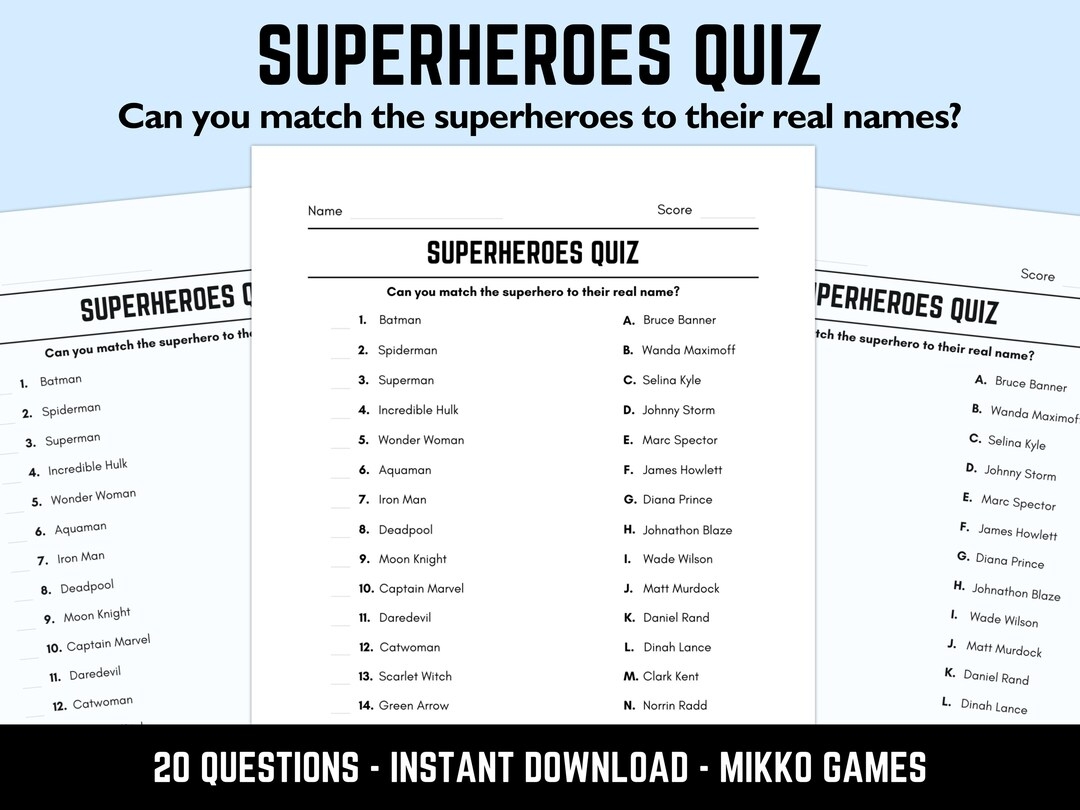 Batman Trivia Questions And Answers Printable