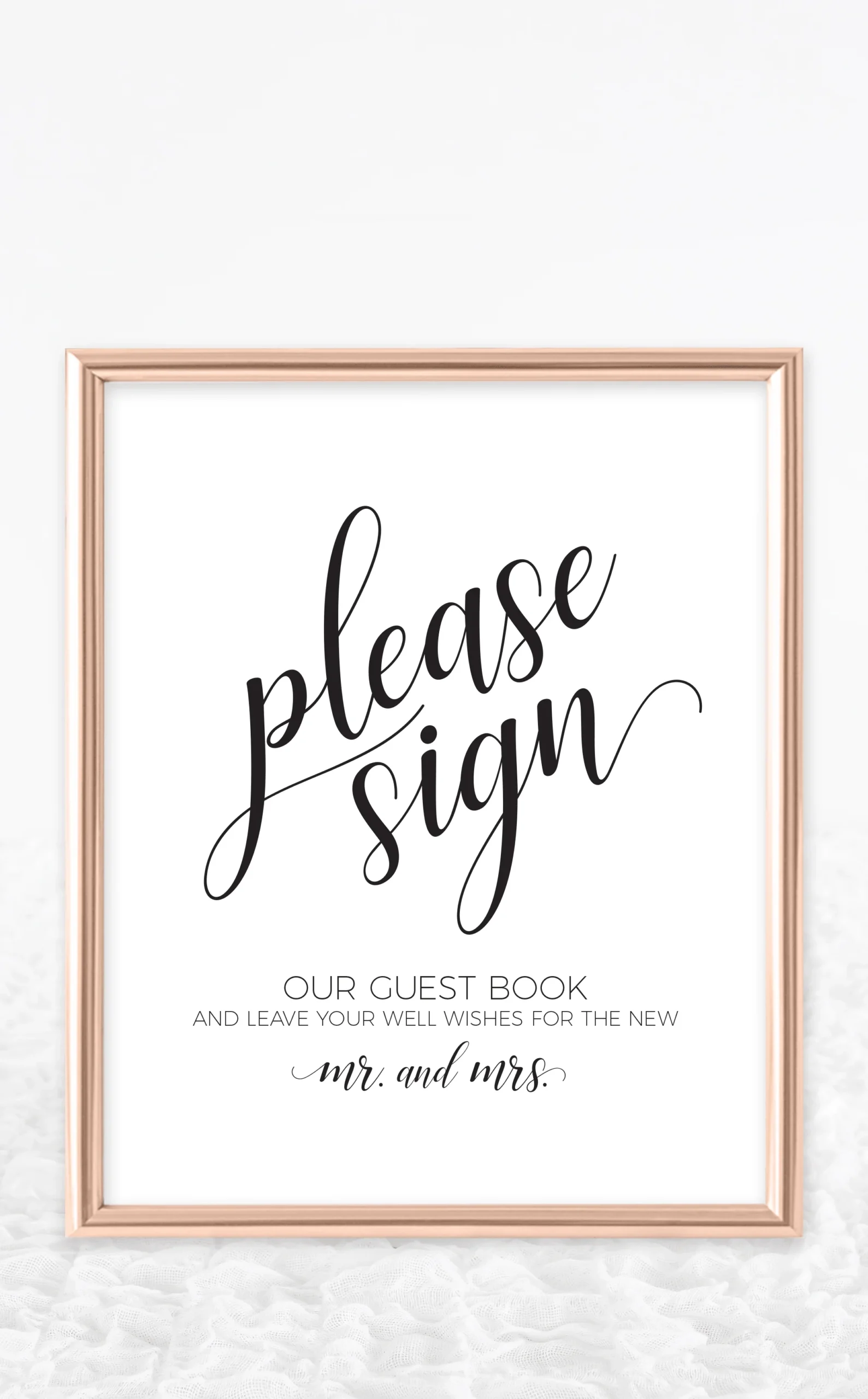Please Sign Our Guest Book Printable