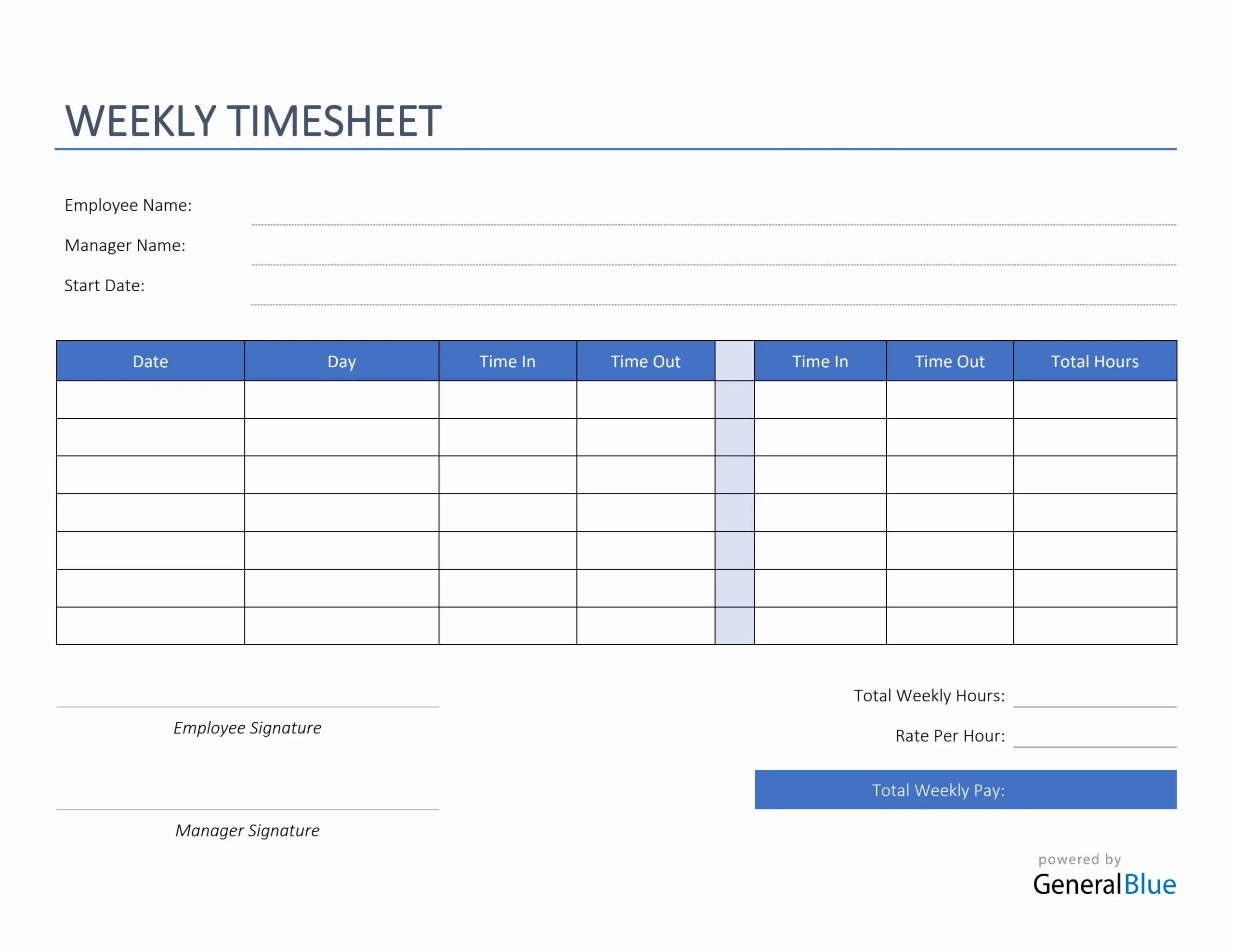 Printable Weekly Time Sheets Free Printable Party Favors Printable Weekly Time Sheets Free Printable Party Favors