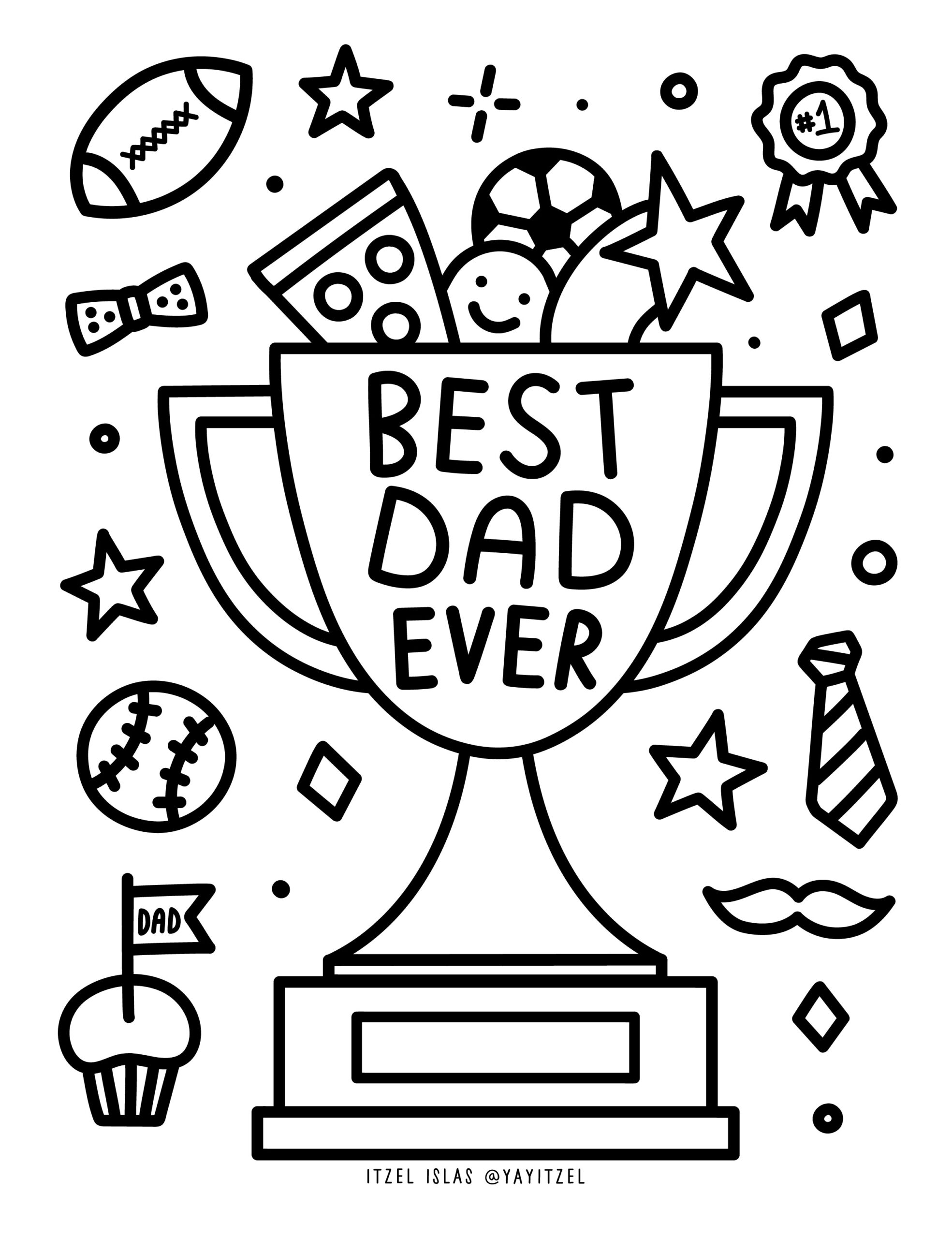 Fathers Day Coloring Sheets Printable