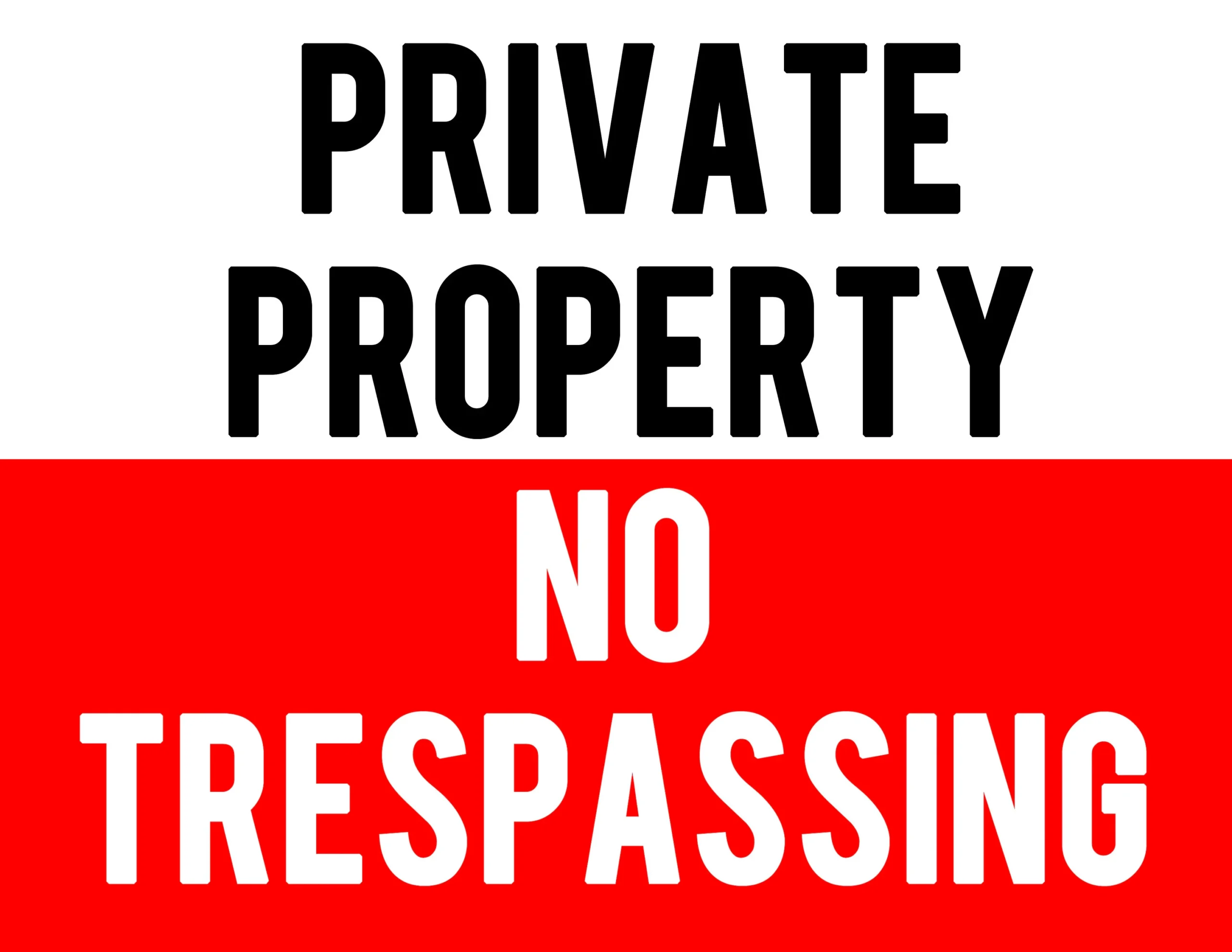 Printable No Trespassing Signs Free
