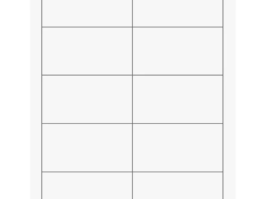 Pure White Printable Business Cards Paper Source