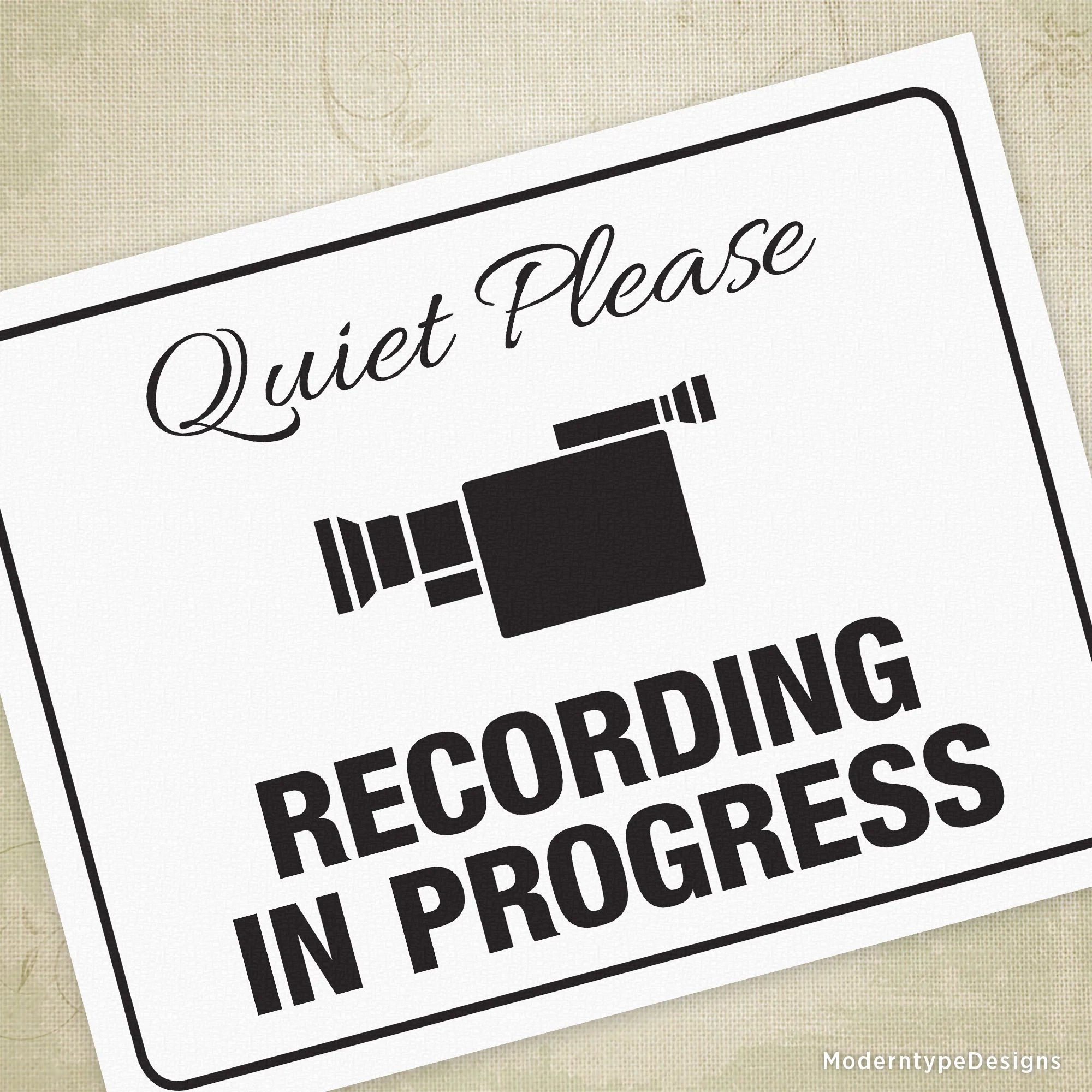 Friendly Video Surveillance Signs Printable