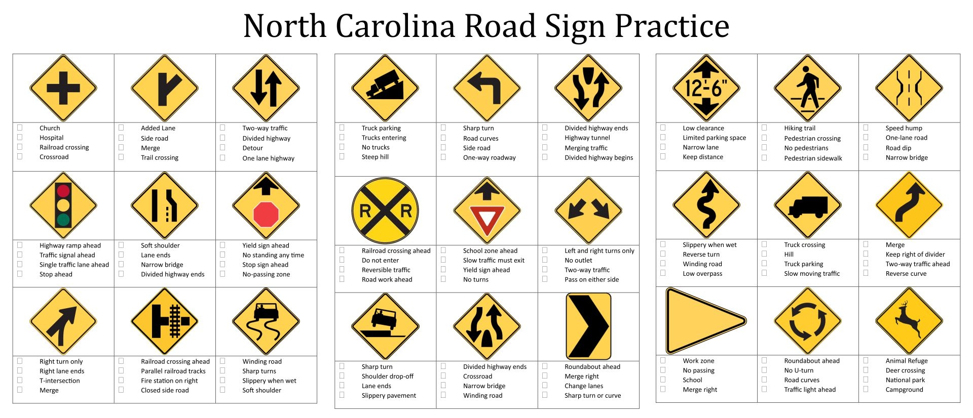 Road Sign Practice Test 10 Free PDF Printables Printablee Worksheets Library