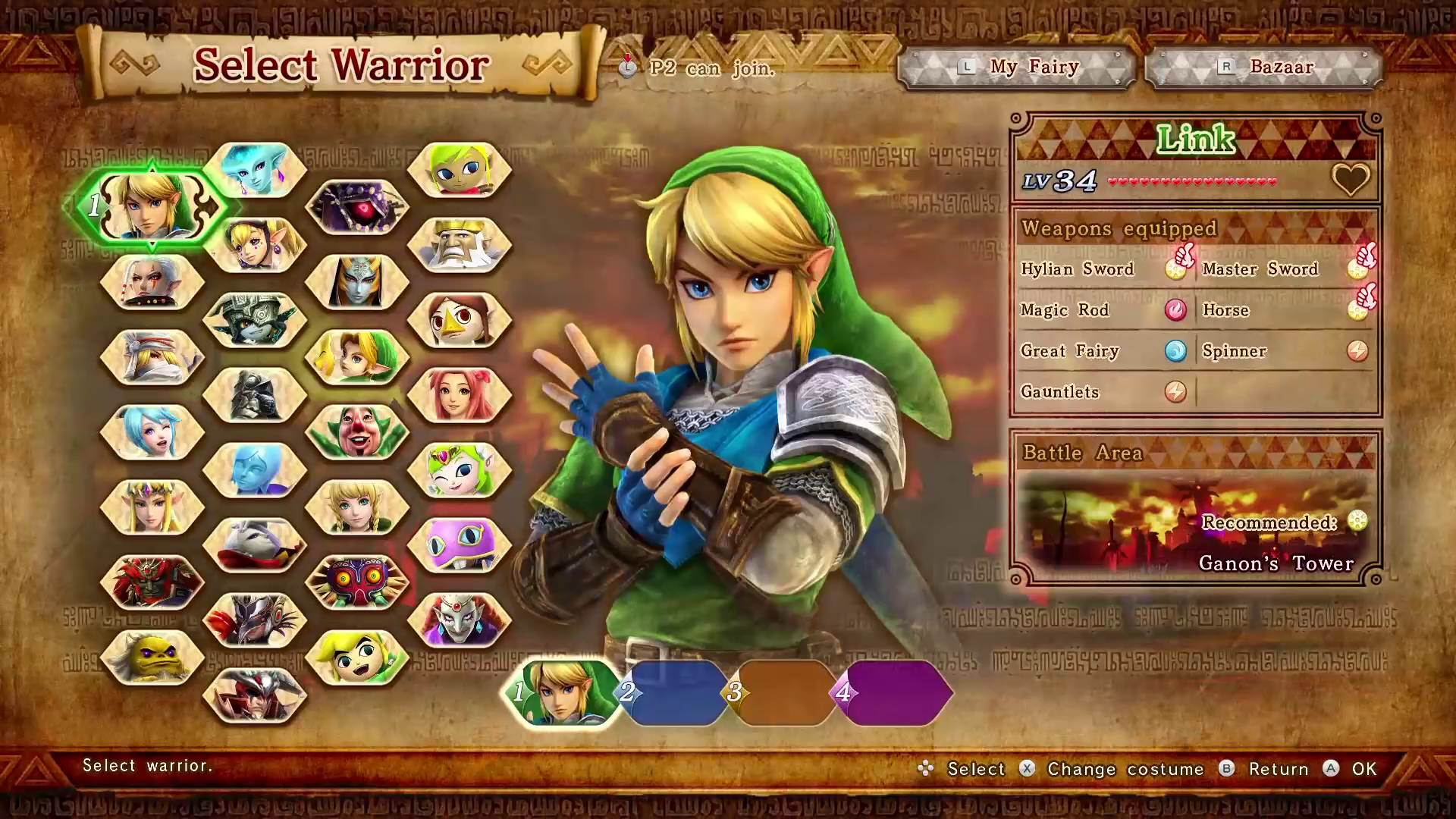 Printable Hyrule Warriors Unlockables Sheet