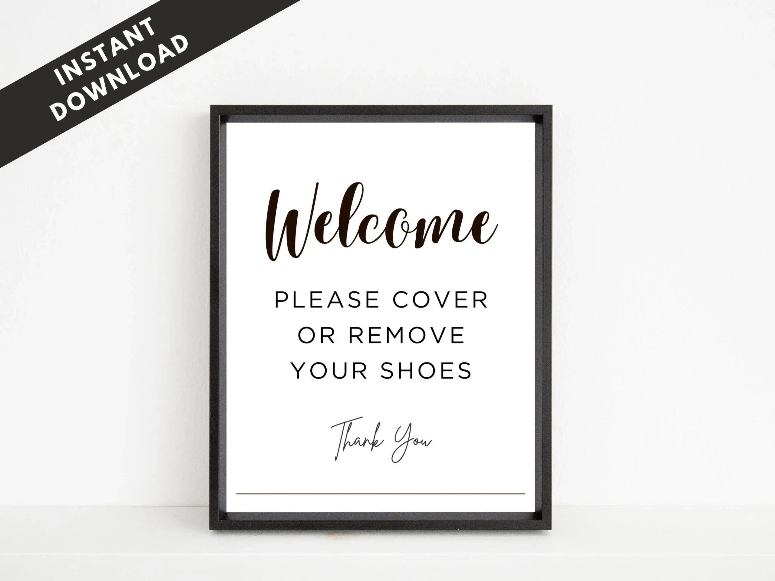 Simple Remove Shoes Sign Remove Shoes Printable Remove Your Shoes Take Shoes Off Sign Cover Shoes Sign For Real Estate Etsy
