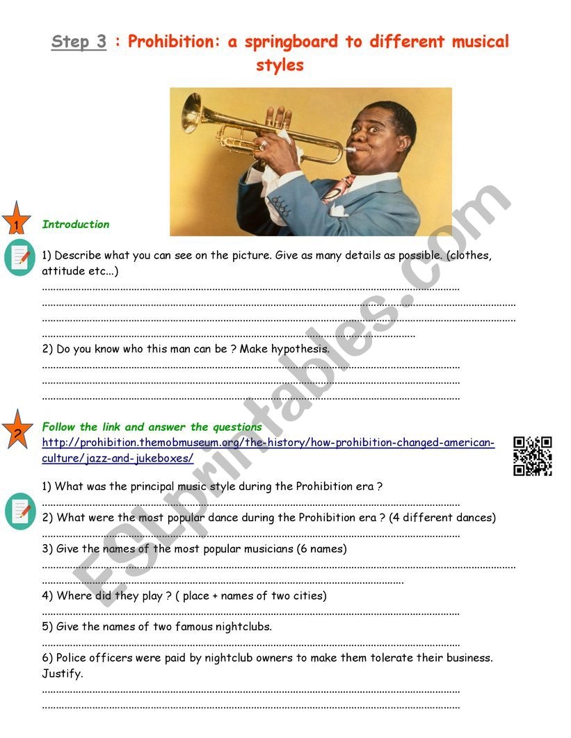 Soul Jazz And Louis Armstrong ESL Worksheet By MalibelCalvaille