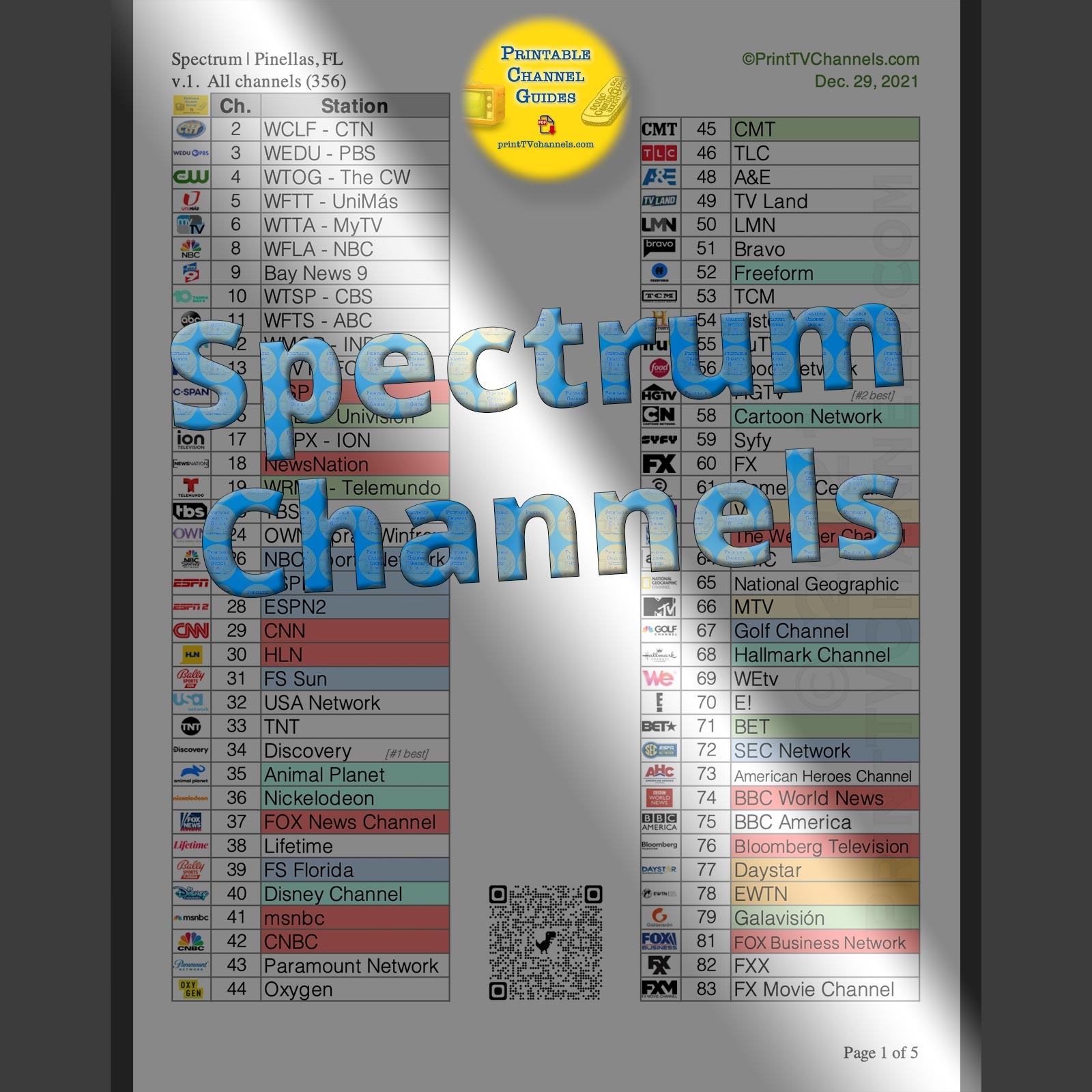 Printable Charter Cable Guide Printable Charter Cable Guide