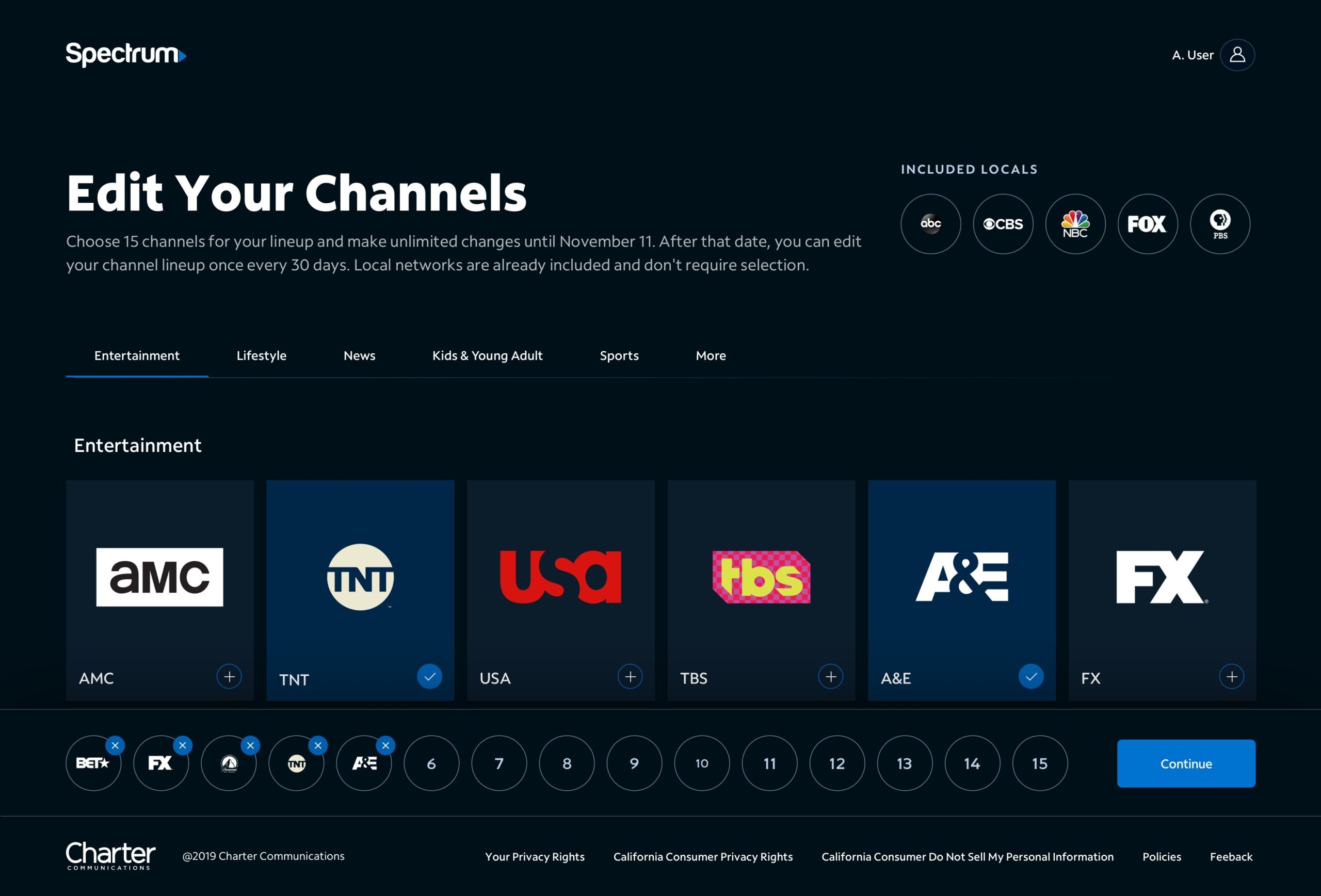 Charter Select Printable Channel Lineup Charter Select Printable Channel Lineup