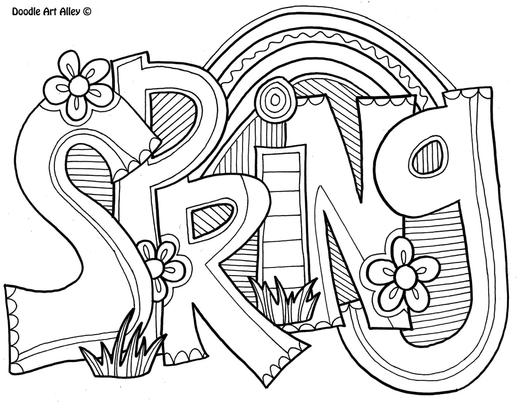 Printable Coloring Sheets For Spring