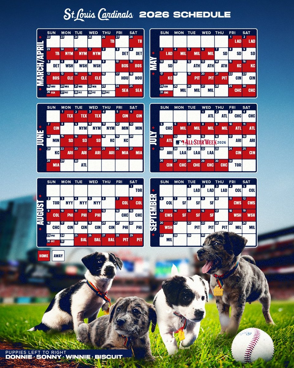 Printable 2026 Cardinals Schedule Printable 2026 Cardinals Schedule