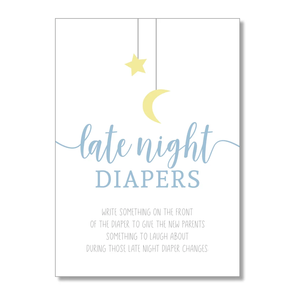 Diaper Decorating Station Sign Printable