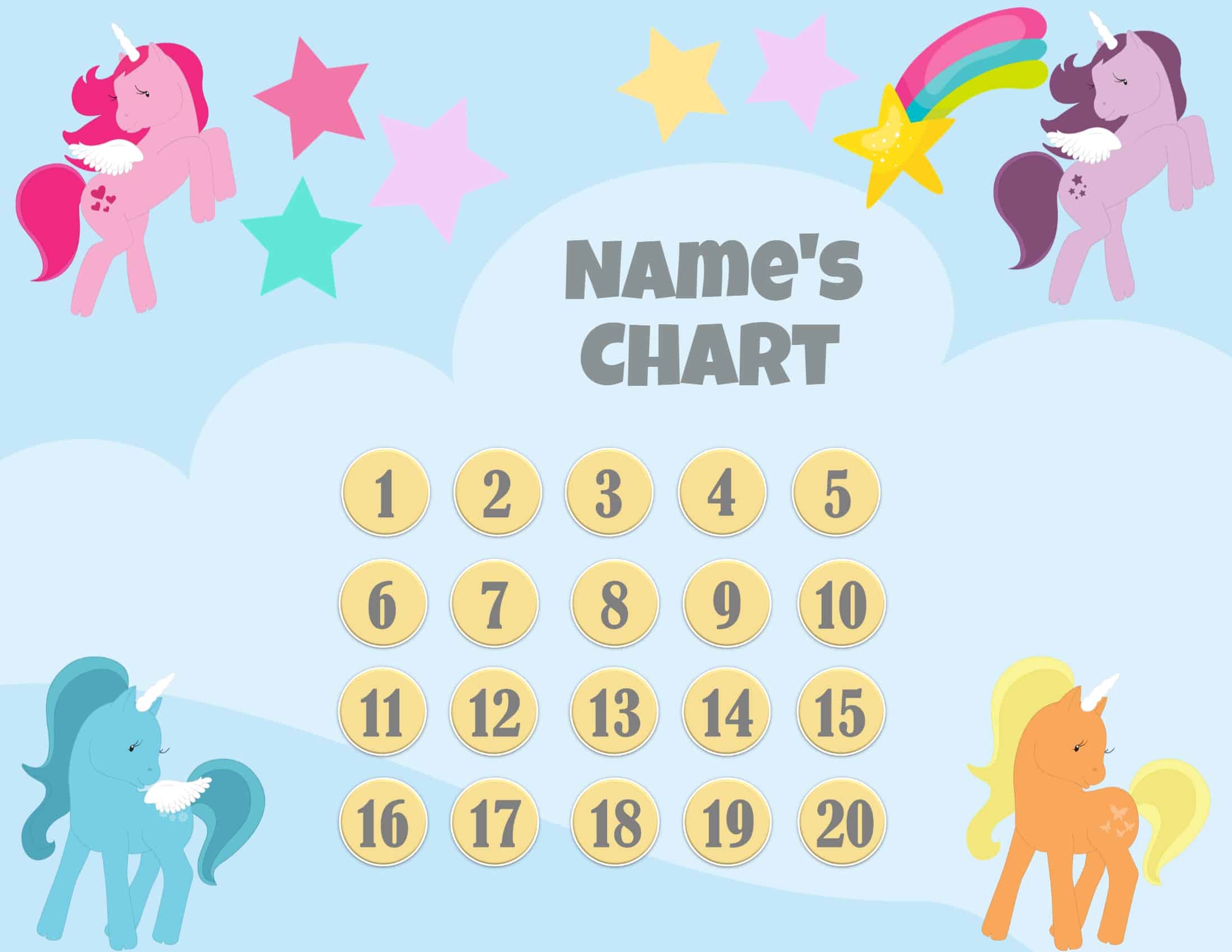 Printable 20 Sticker Chart Printable 20 Sticker Chart