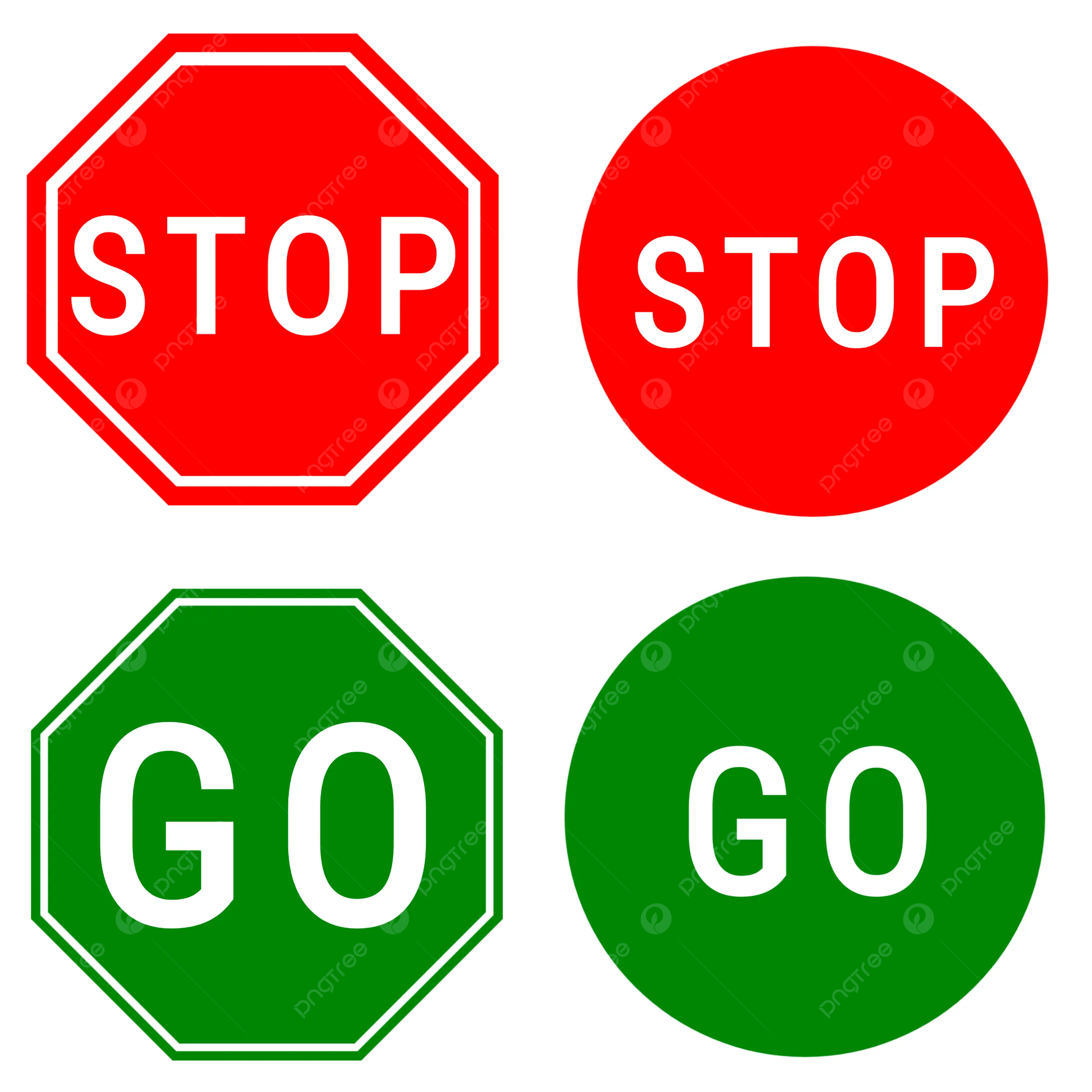 Stop And Go Sign Stop Sign Go Sign Traffic Sign PNG Transparent Clipart Image And PSD File For Free Download