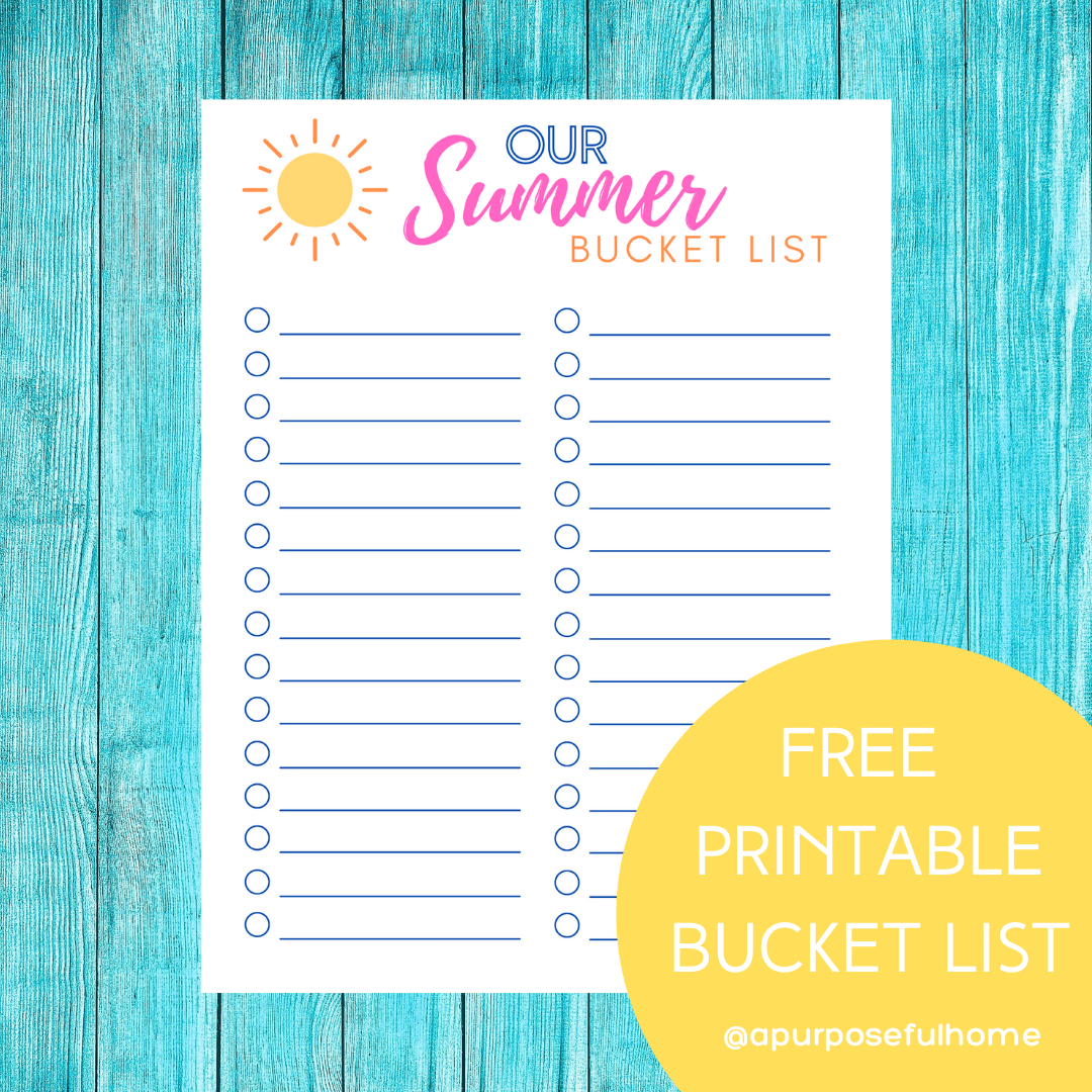 Free Printable Summer To Do List Free Printable Summer To Do List