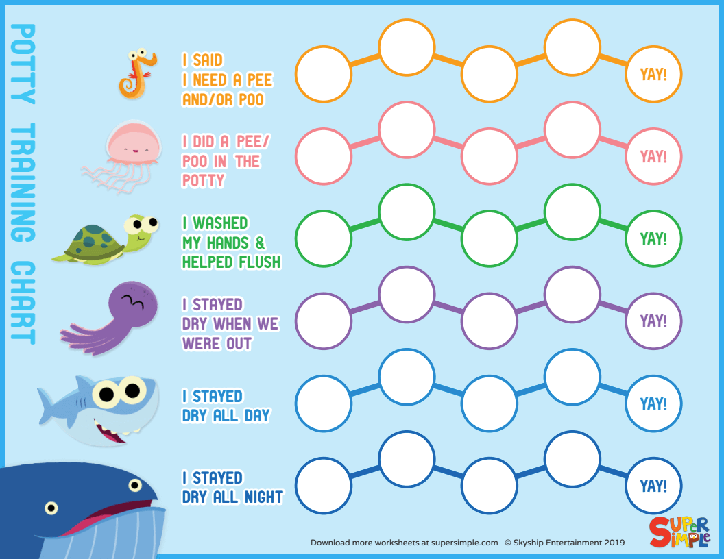 Free Printable Potty Training Sticker Chart Free Printable Potty Training Sticker Chart