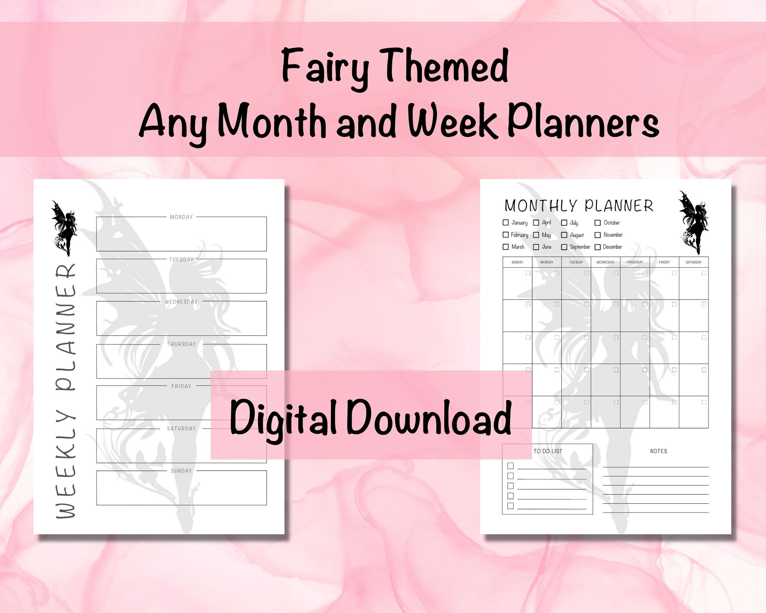 Free Supernatural Printable Mini Planner Pages