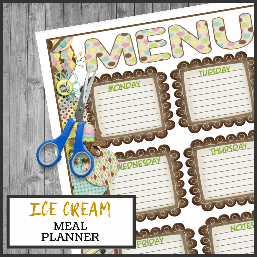 Sweeten Your Week With An Ice Cream Menu Printable 3 Boys And A Dog