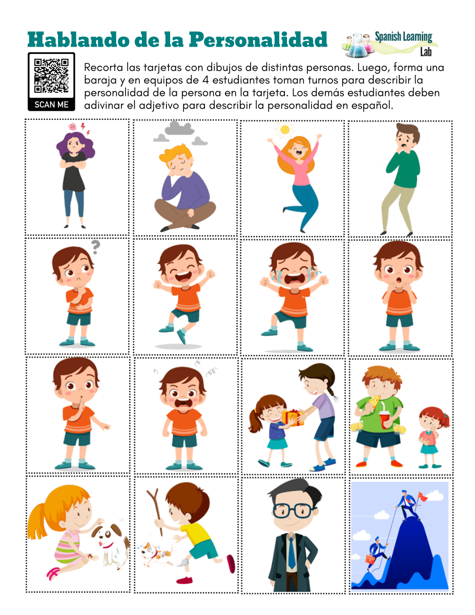 Talking About Personality In Spanish PDF Worksheet Spanish Learning Lab Talking About Personality In Spanish PDF Worksheet Spanish Learning Lab