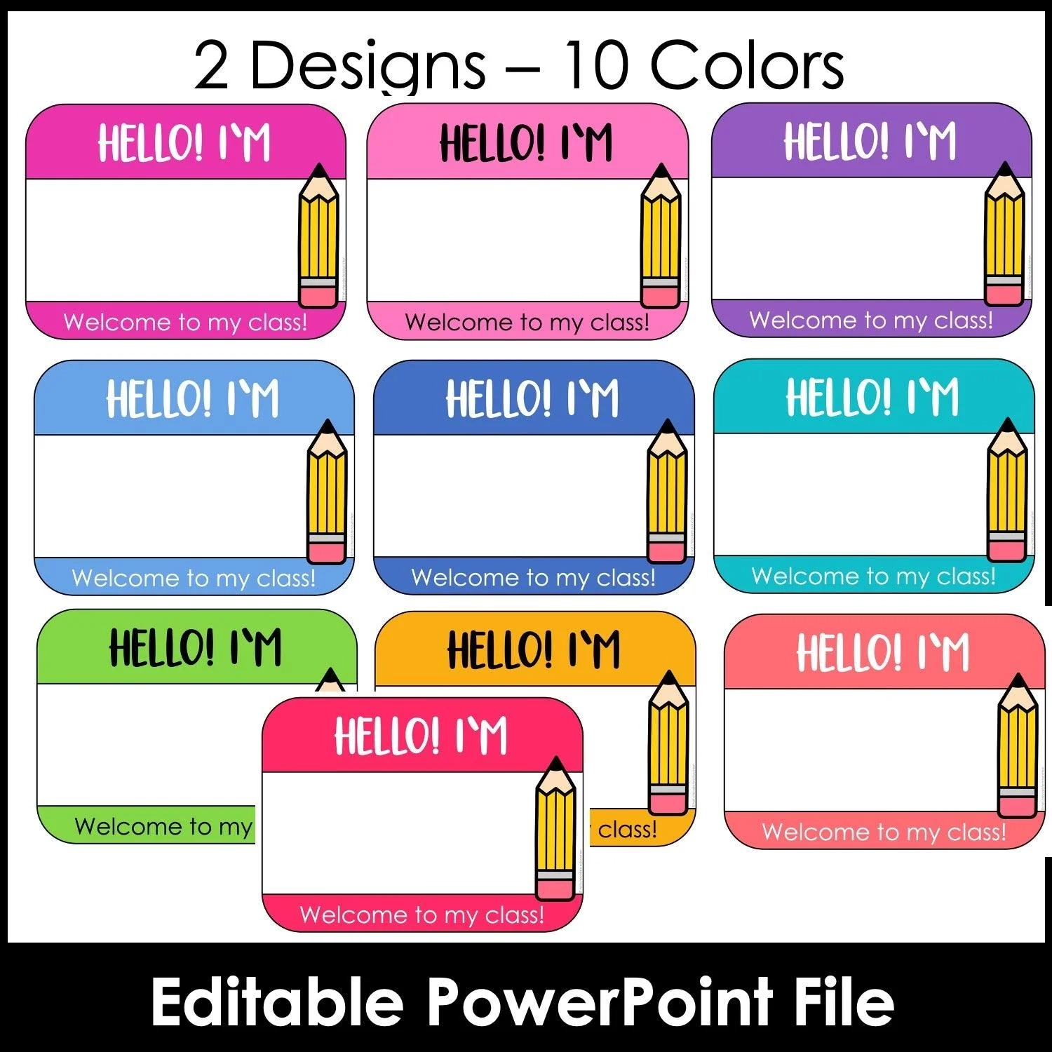 Teacher Name Posters Hello Signs For Online Teachers Teacher Name Posters Hello Signs For Online Teachers