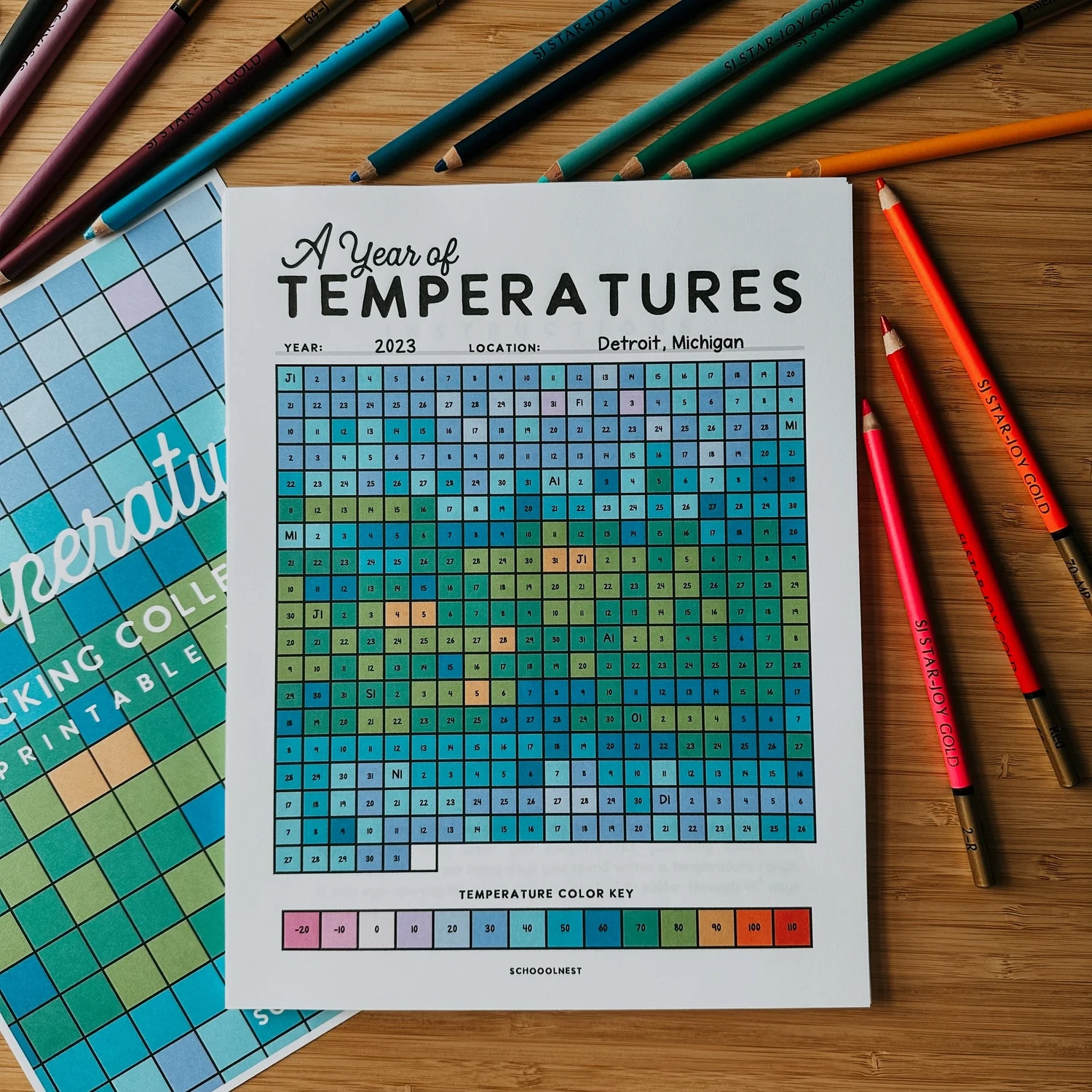 Temperature Tracking Printable Collection Schoolnest
