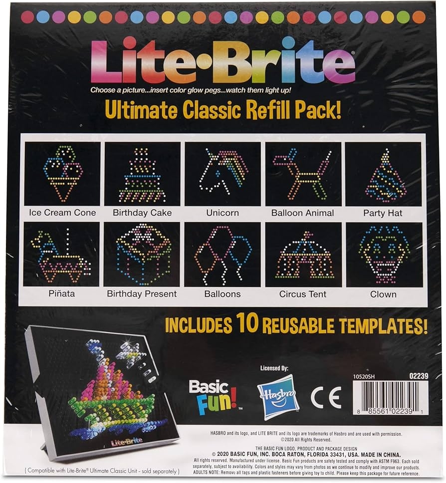 Hasbro Lite Brite Refill Sheets Printable