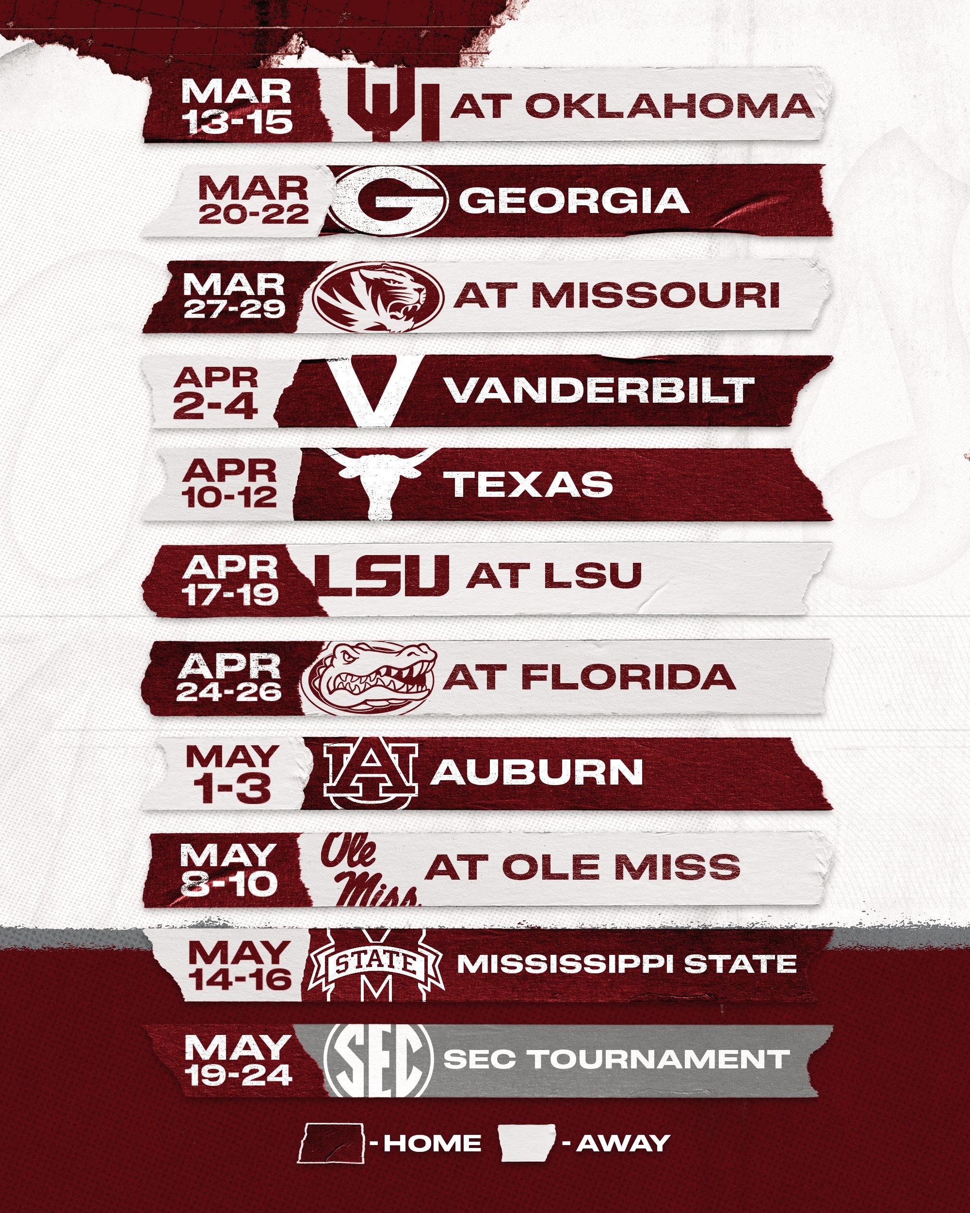 Texas A M Baseball On X Our 2026 Conference Slate Https t co H41zujmJrr GigEm Https t co ZudP8pqOAK X