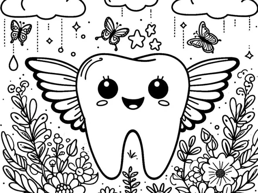 The Cutest Tooth Fairy Free Coloring Pages Like The Stars
