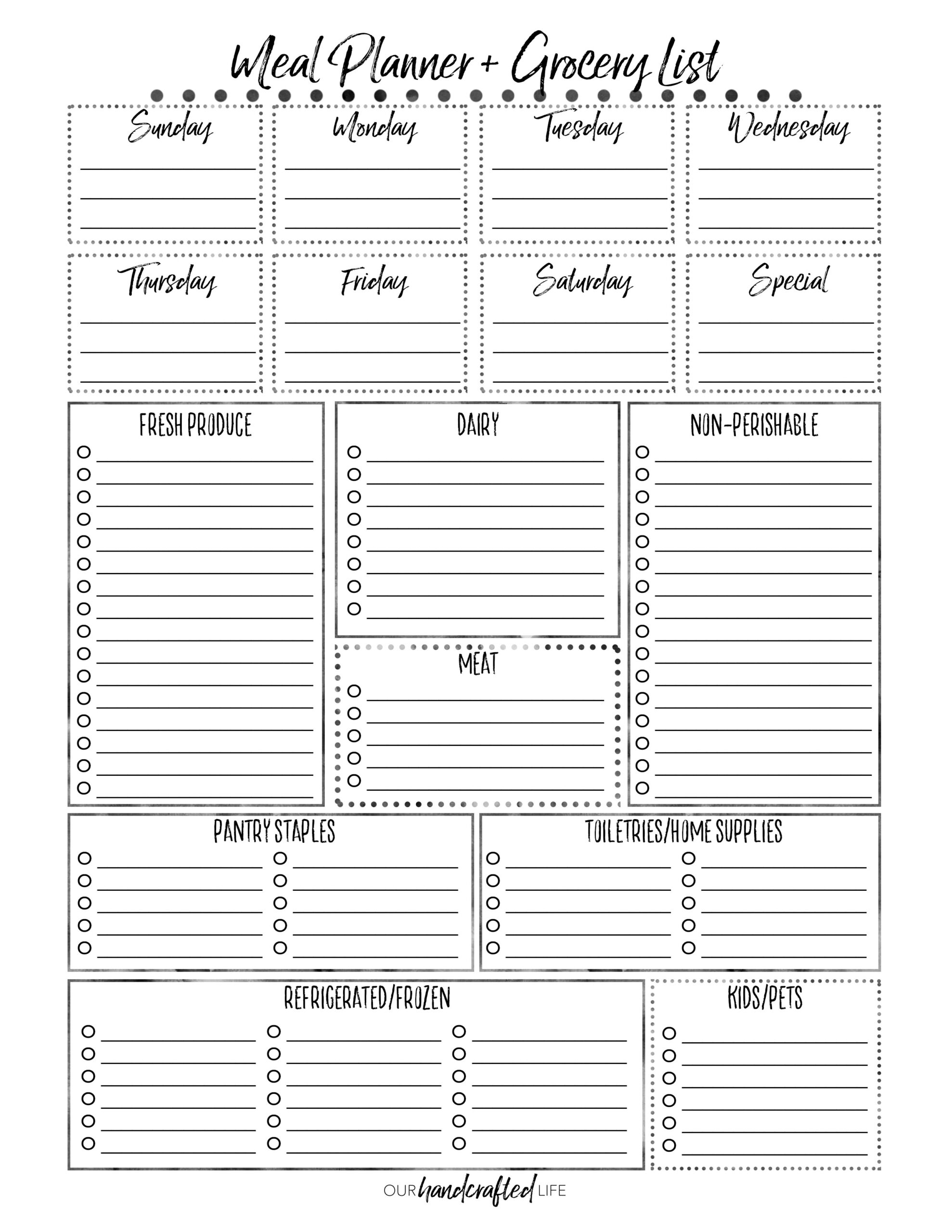 The Most Practical Meal Planner EVER Our Handcrafted Life The Most Practical Meal Planner EVER Our Handcrafted Life