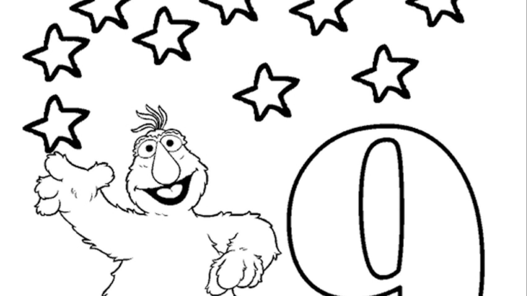 The Number 9 Coloring Page Kids Coloring Pages PBS KIDS For Parents