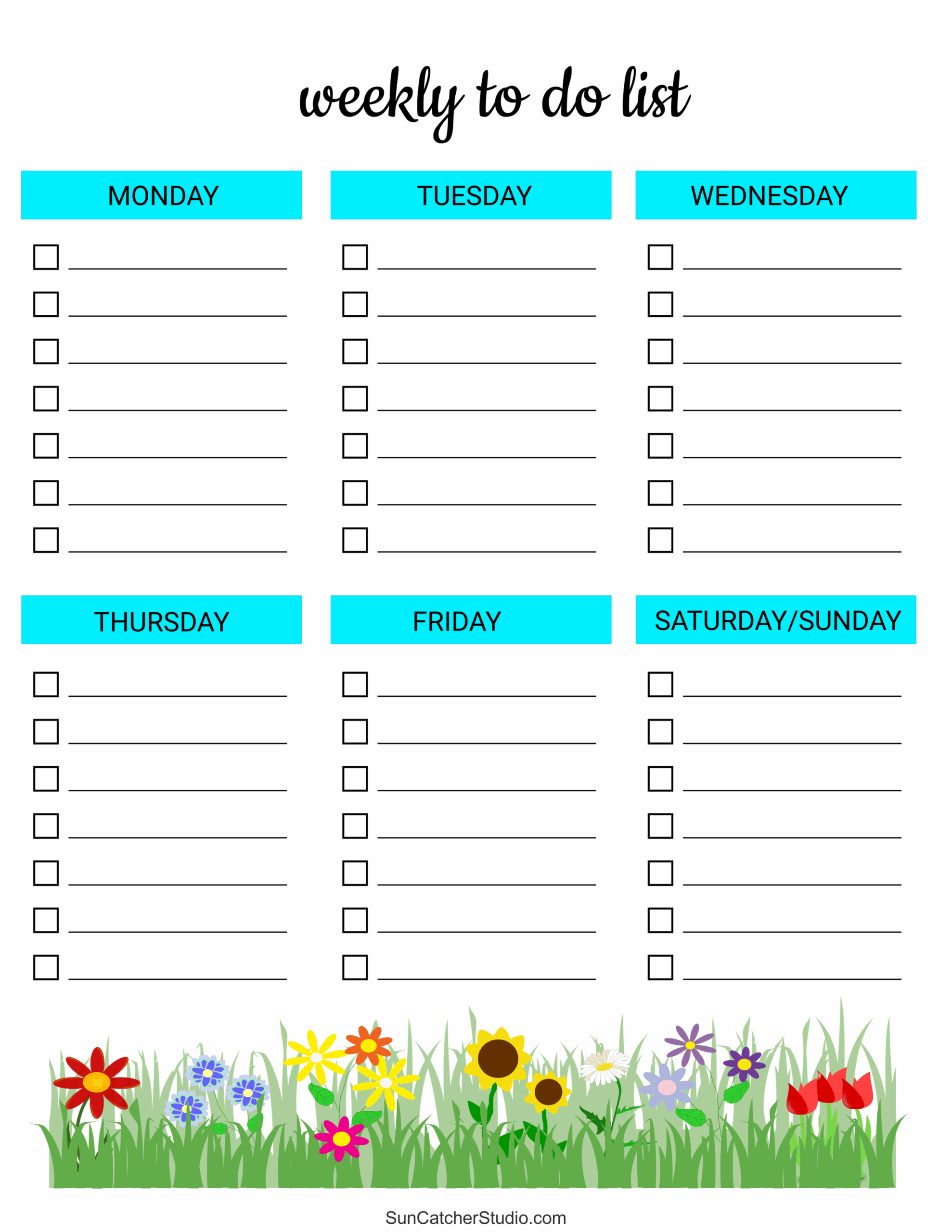 Free Work To Do List Printable