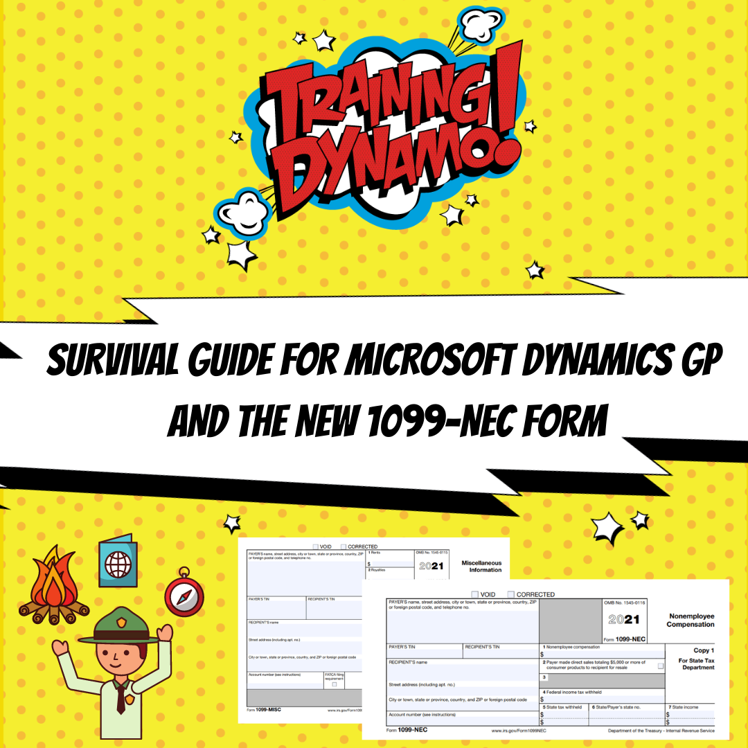 Training Dynamo s Survival Guide For Microsoft Dynamics GP And The New 1099 NEC Form The Official Blog For Training Dynamo LLC
