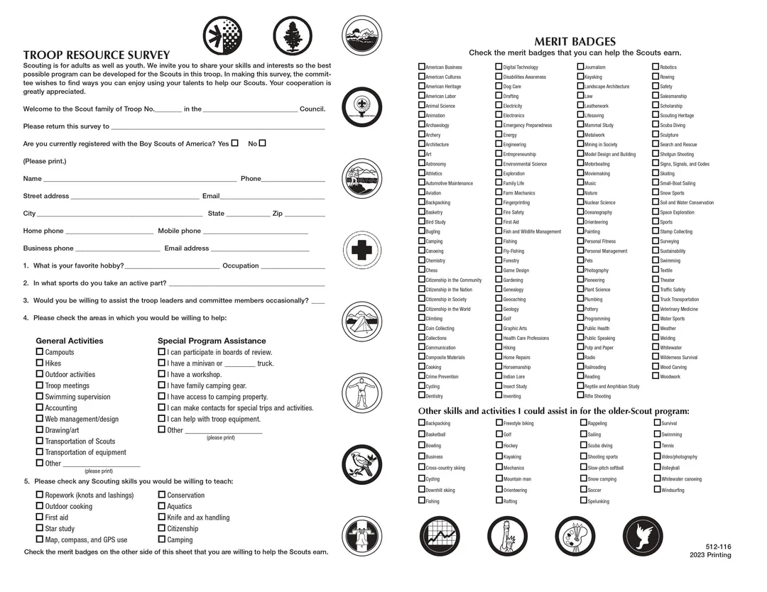 Troop Resource Survey 2023 From Scouting R BSA