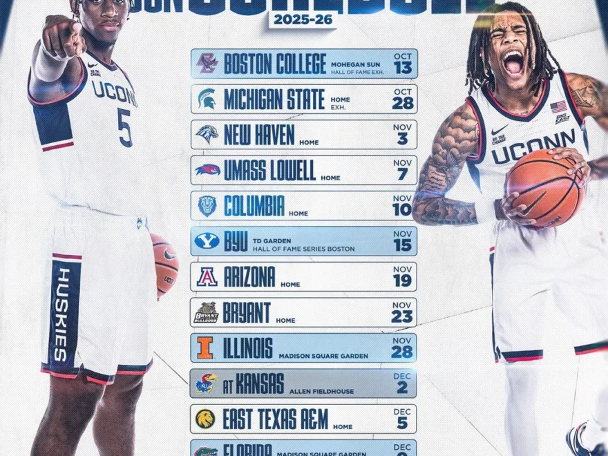 UConn 2025 2026 Non Conference Schedule R CollegeBasketball