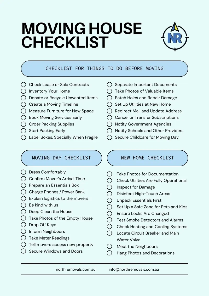 Printable Moving Check Off List Printable Moving Check Off List